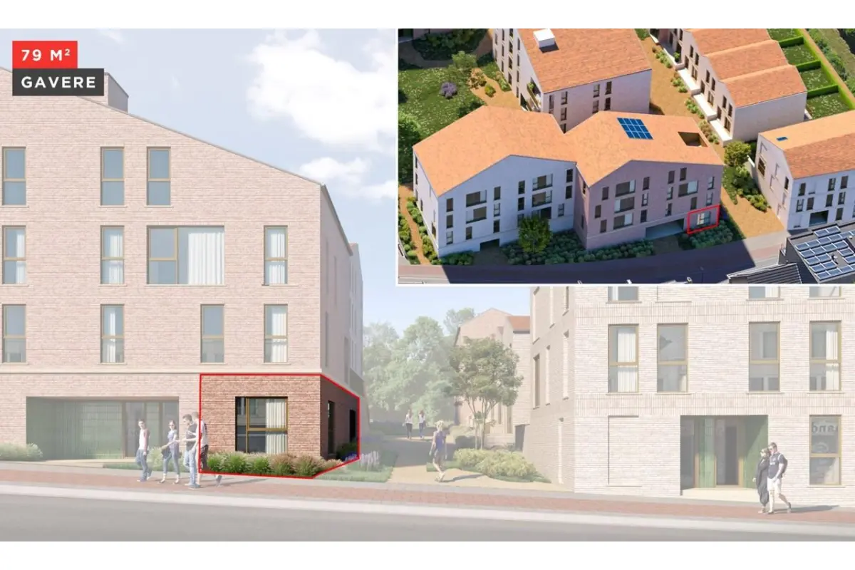 Appartementsgebouw te  koop in Gavere 9890 154325.00€  slaapkamers 134.00m² - Zoekertje 4821