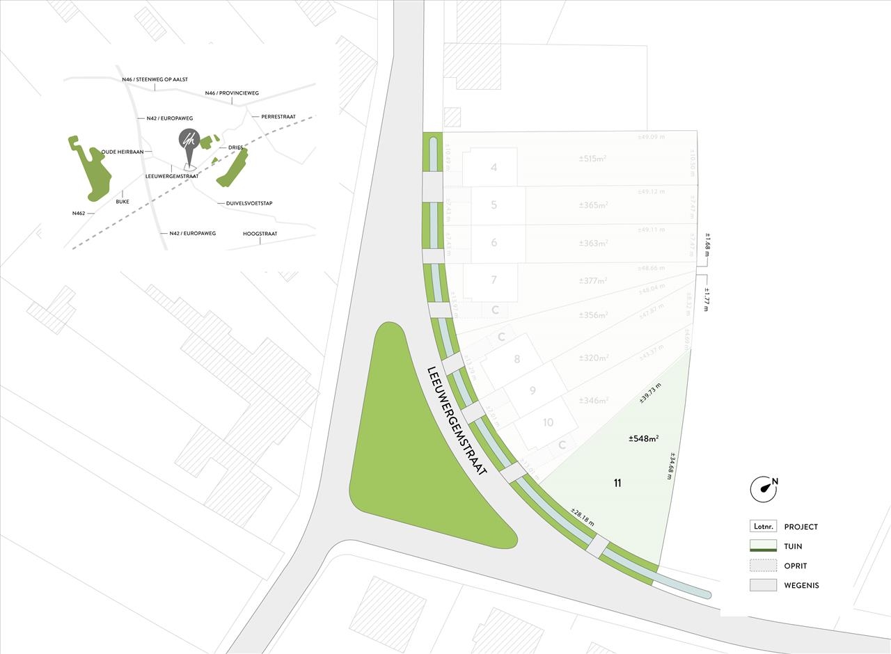 Bouwgrond te  koop in Leeuwergem 9620 158150.00€ 3 slaapkamers 164.00m² - Zoekertje 6764