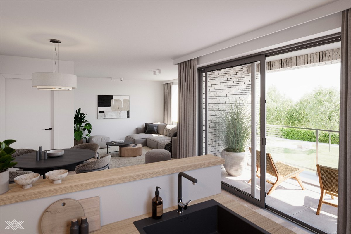 Appartement te  koop in Bachte-Maria-Leerne 9800 363000.00€ 2 slaapkamers 98.00m² - Zoekertje 1196471