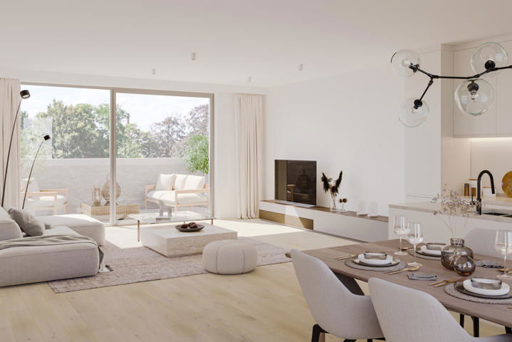 Appartement te  koop in Sleidinge 9940 300000.00€ 1 slaapkamers 75.00m² - Zoekertje 281766
