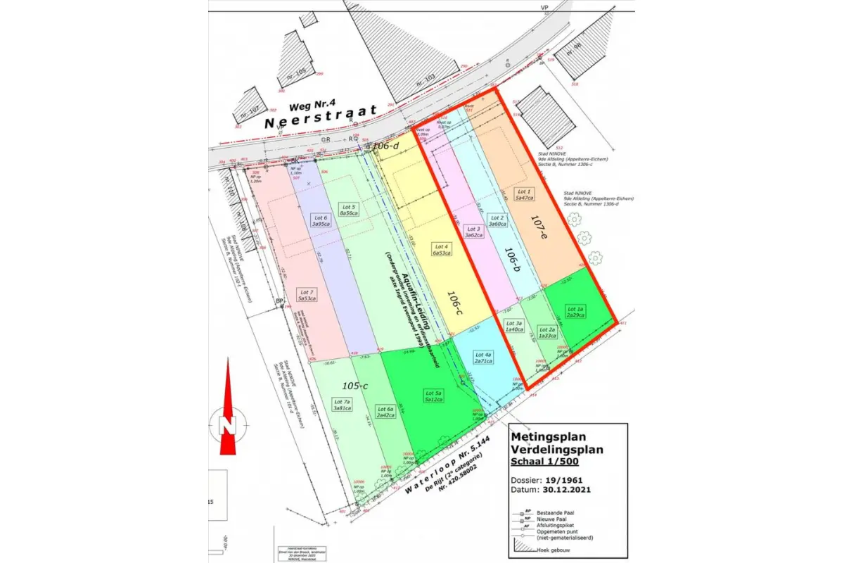 Grond te  koop in Appelterre-Eichem 9400 389000.00€  slaapkamers m² - Zoekertje 383843