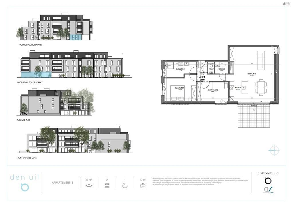 Appartement te  koop in Moerbeke-Waas 9180 270300.00€ 2 slaapkamers 96.00m² - Zoekertje 403328