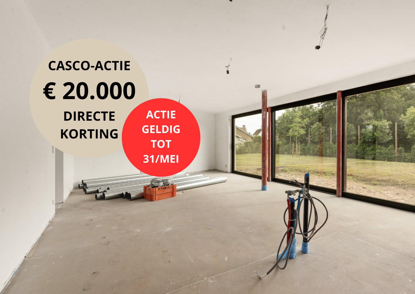Huis te koop in Machelen 9870 525000.00€ 3 slaapkamers 185.00m² - Zoekertje 446287