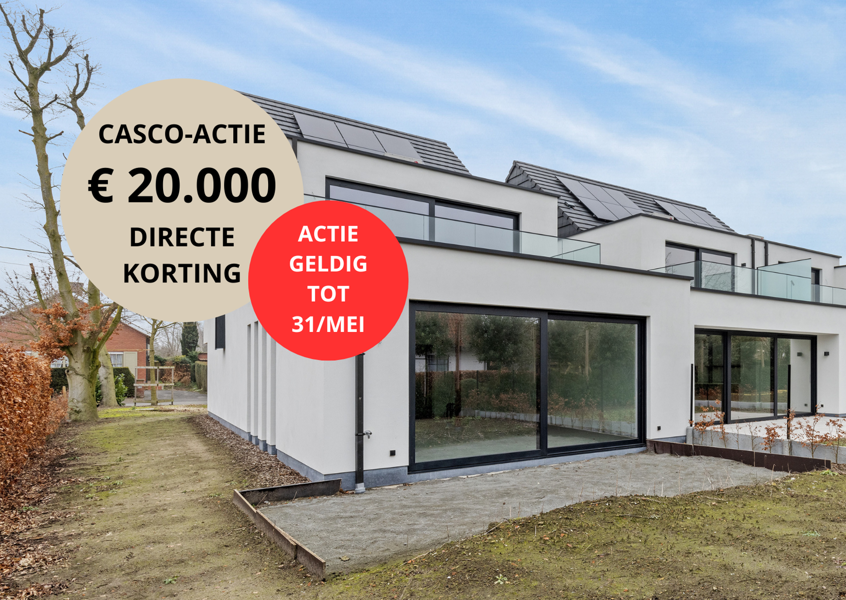 Huis te koop in Machelen 9870 439000.00€ 3 slaapkamers 218.00m² - Zoekertje 446263