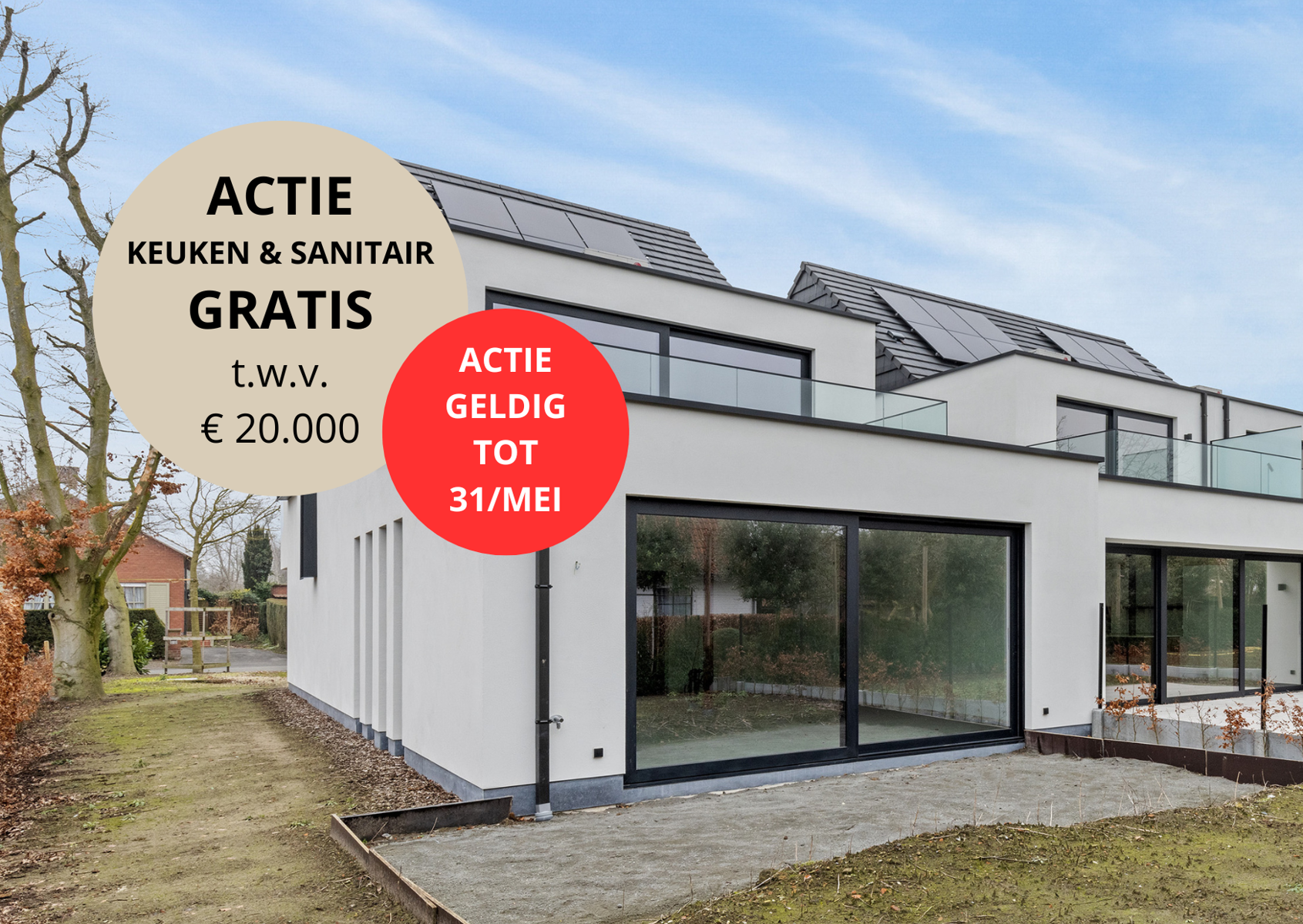Huis te koop in Machelen 9870 499000.00€ 3 slaapkamers 218.00m² - Zoekertje 446211