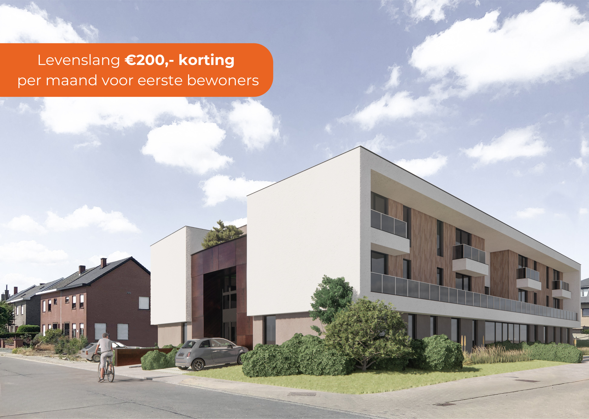 Appartement te huur in Wichelen 9260 980.00€ 1 slaapkamers 50.00m² - Zoekertje 450638