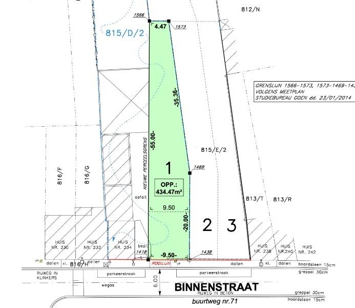 Grond te koop in Aalst 9300 155000.00€ slaapkamers m² - Zoekertje 454260
