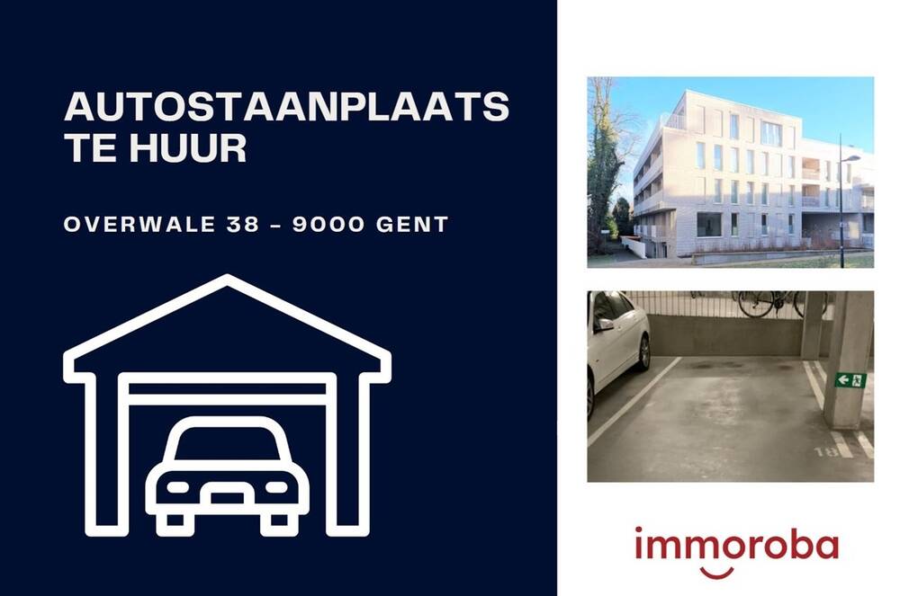 Parking te huur in Gent 9000 95.00€ slaapkamers m² - Zoekertje 481915