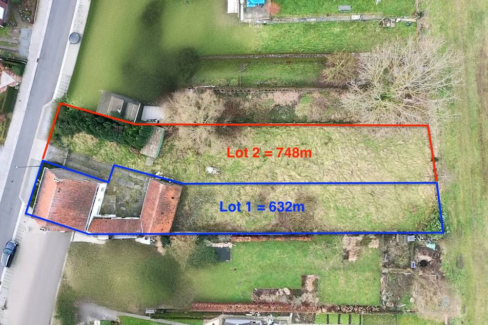 Grond te in Merelbeke 9820 268000.00€ slaapkamers m² - Zoekertje 505657