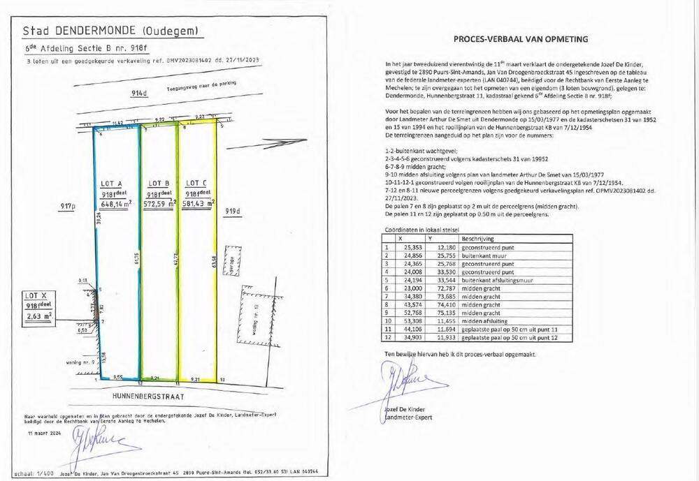 Grond te  koop in Oudegem 9200 147000.00€  slaapkamers m² - Zoekertje 536332