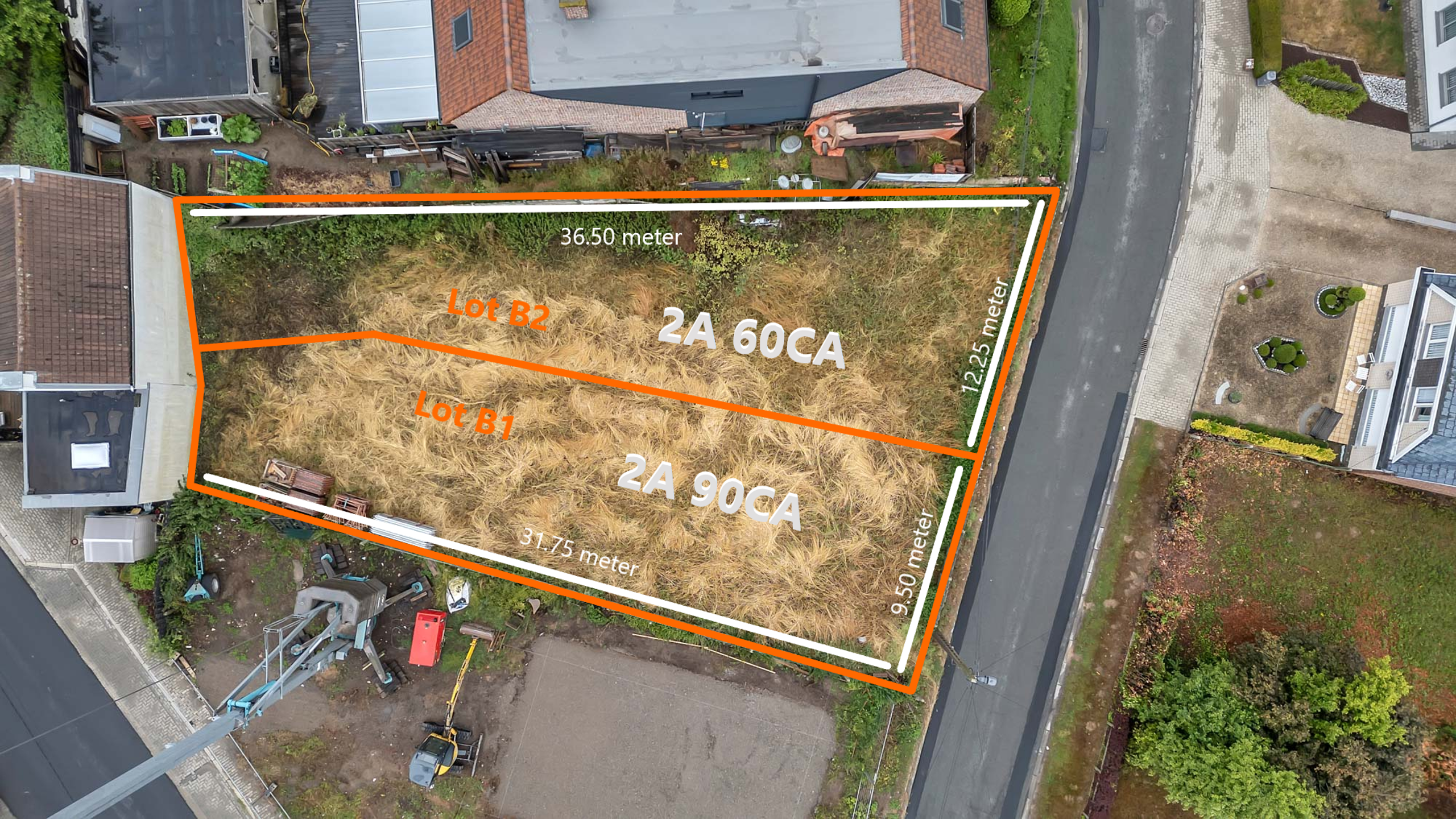 Grond te koop in Denderhoutem 9450 105000.00€ slaapkamers m² - Zoekertje 536598