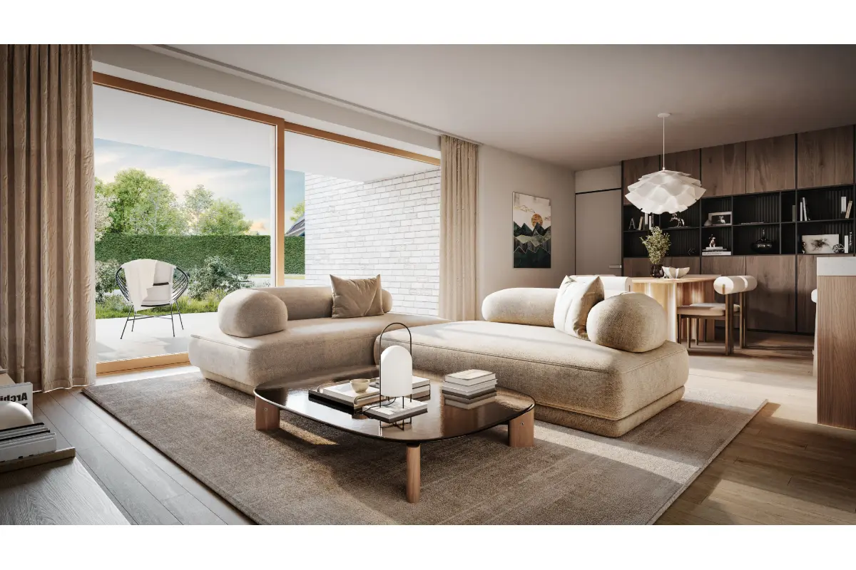 Appartement te  koop in Bellem 9881 280000.00€ 1 slaapkamers 81.92m² - Zoekertje 541597