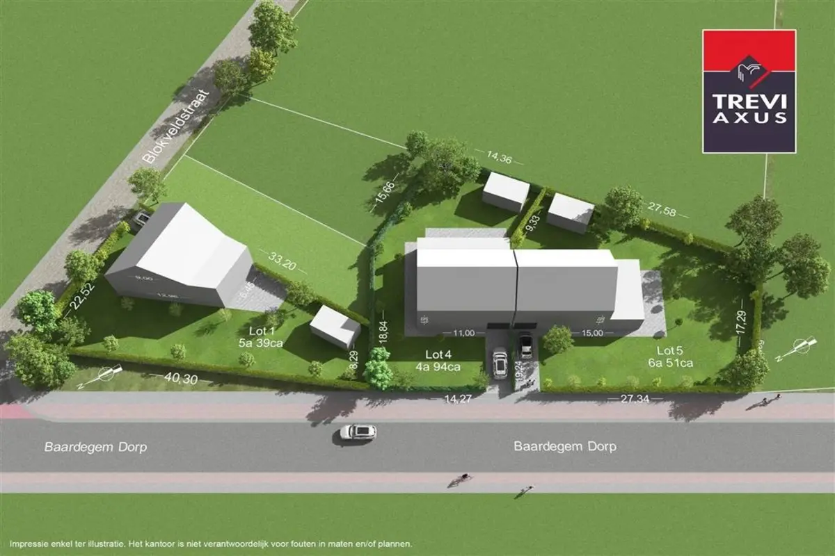 Bouwgrond te  koop in Baardegem 9310 184000.00€  slaapkamers m² - Zoekertje 565322