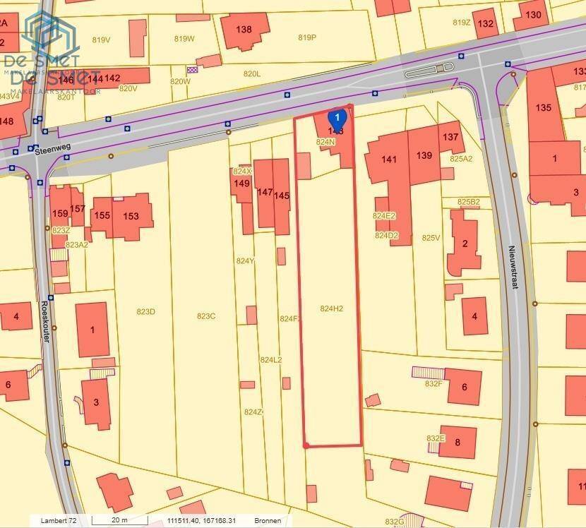 Grond te koop in Lierde 9570 250000.00€ slaapkamers m² - Zoekertje 570764