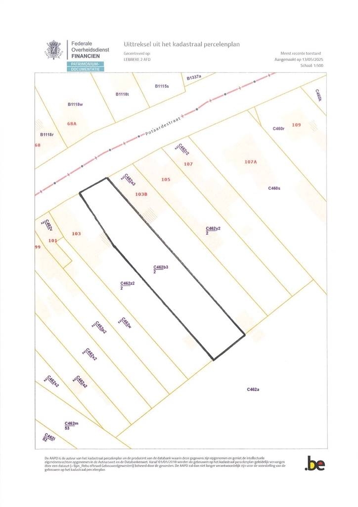 Grond te koop in Lebbeke 9280 157000.00€ slaapkamers m² - Zoekertje 590506