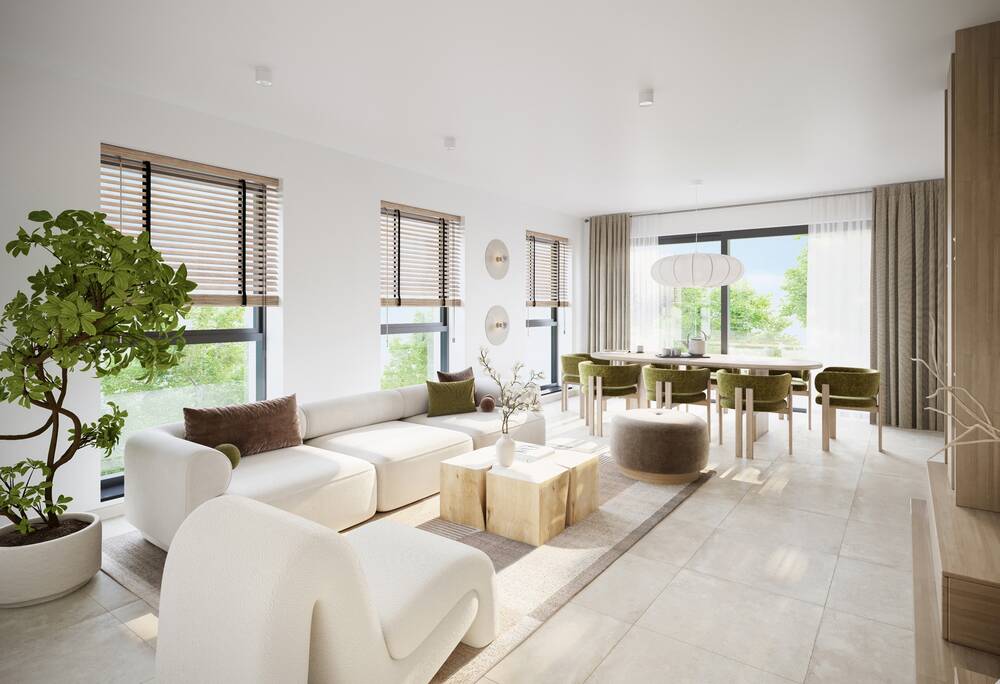 Appartement te  koop in Oostakker 9041 284000.00€ 1 slaapkamers 60.25m² - Zoekertje 595726