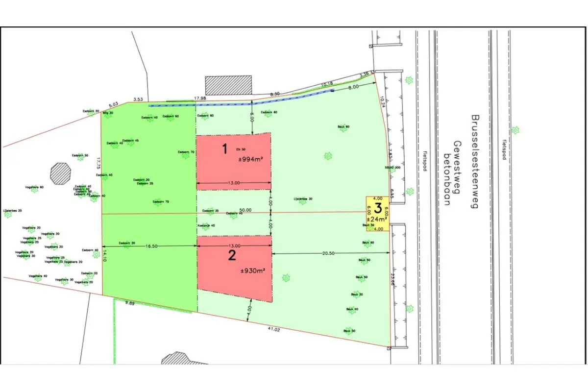 Bouwgrond te  koop in Melle 9090 589000.00€  slaapkamers m² - Zoekertje 626632
