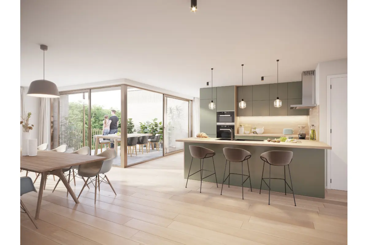 Appartement te  koop in Zwijnaarde 9052 530328.00€ 3 slaapkamers 126.87m² - Zoekertje 627581