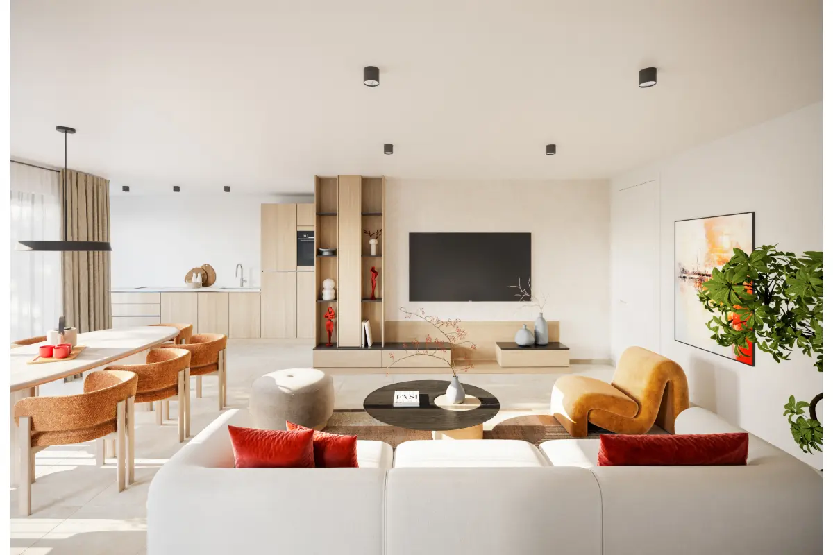 Appartement te  koop in Oostakker 9041 269000.00€ 1 slaapkamers 60.25m² - Zoekertje 631490