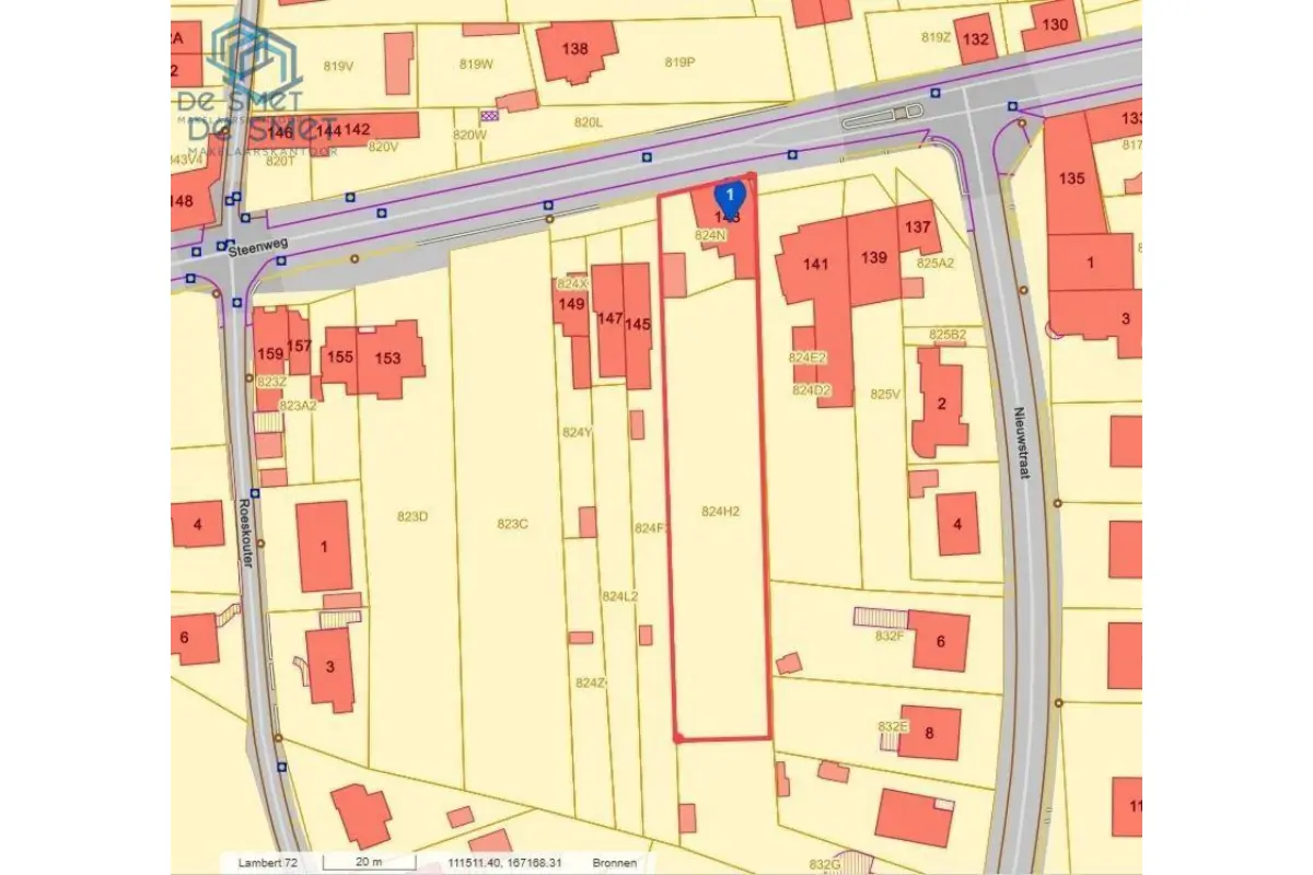 Grond te  koop in Lierde 9570 225000.00€  slaapkamers m² - Zoekertje 652660