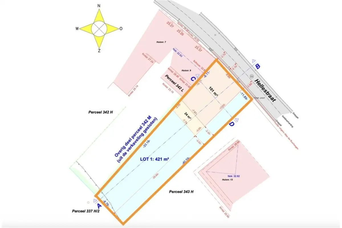 Grond te  koop in Ninove 9400 89000.00€  slaapkamers m² - Zoekertje 661711