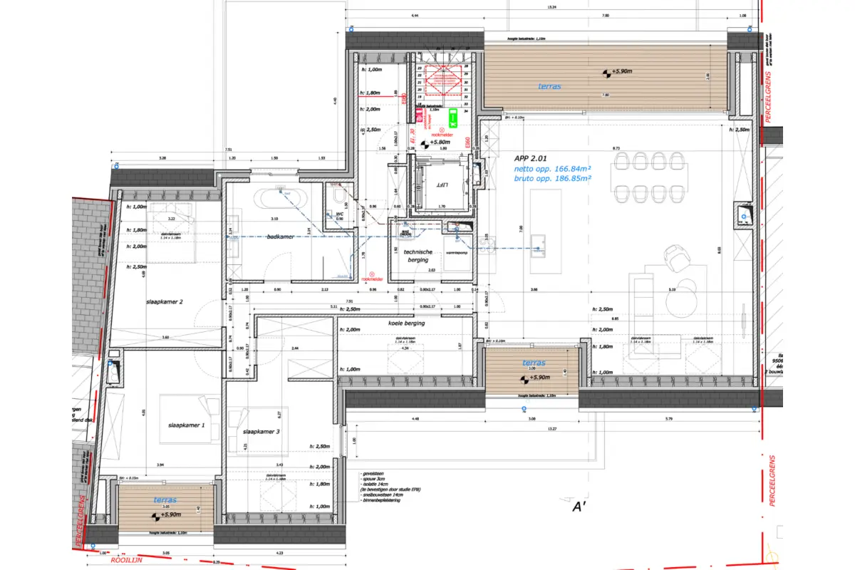 Appartement te  koop in Idegem 9506 485460.00€ 2 slaapkamers 186.00m² - Zoekertje 677193