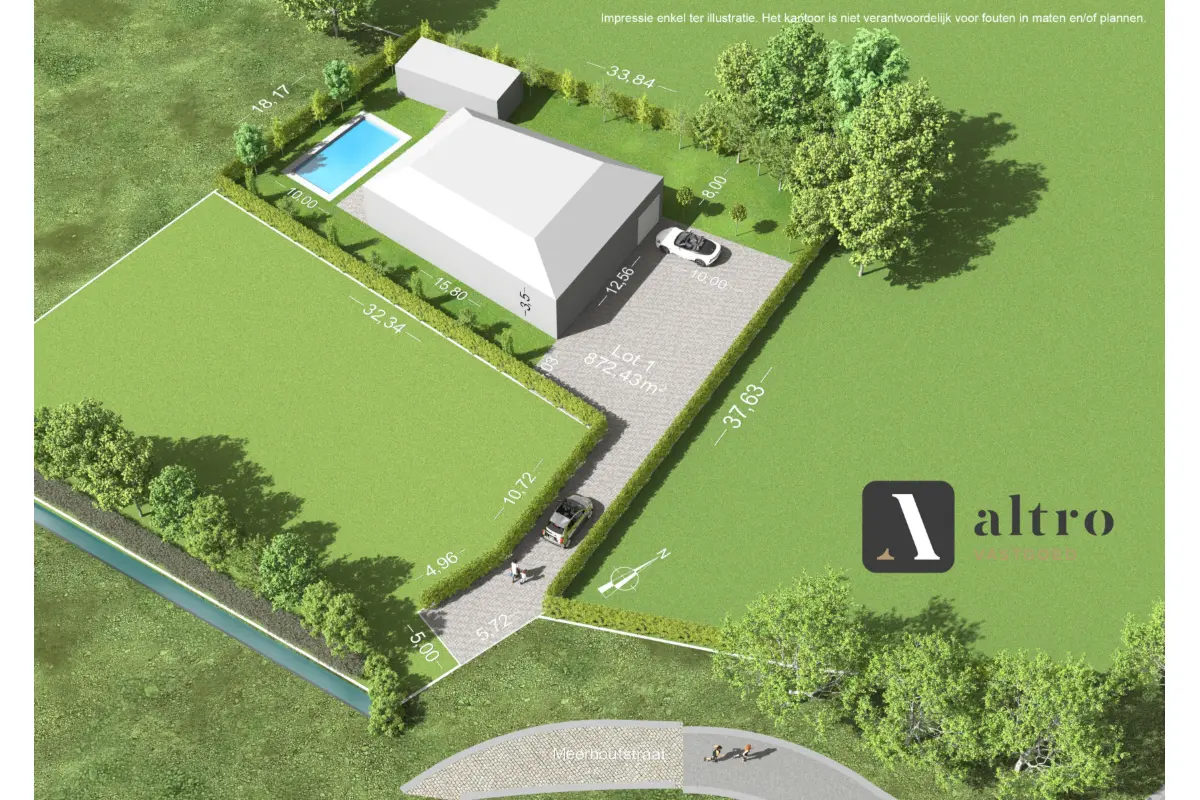 Bouwgrond te  koop in Oostakker 9041 278800.00€  slaapkamers m² - Zoekertje 715816