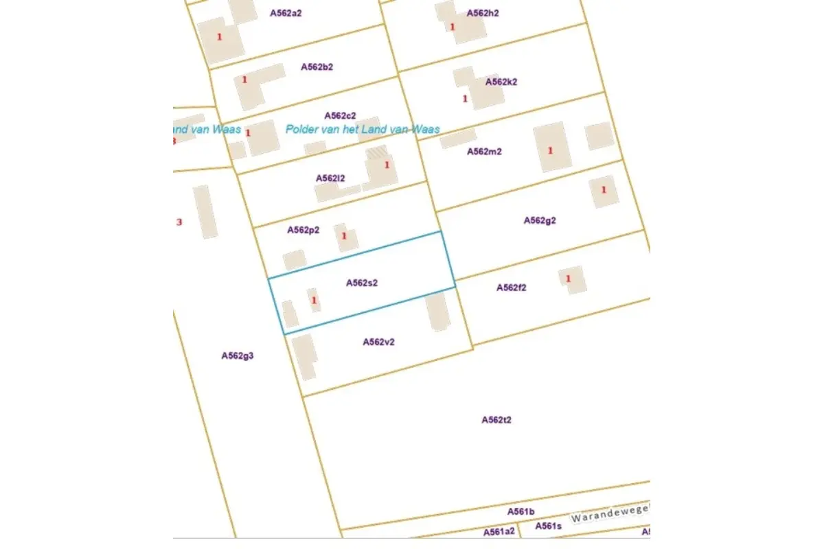 Grond te  koop in Sint-Gillis-Waas 9170 15000.00€  slaapkamers m² - Zoekertje 722226