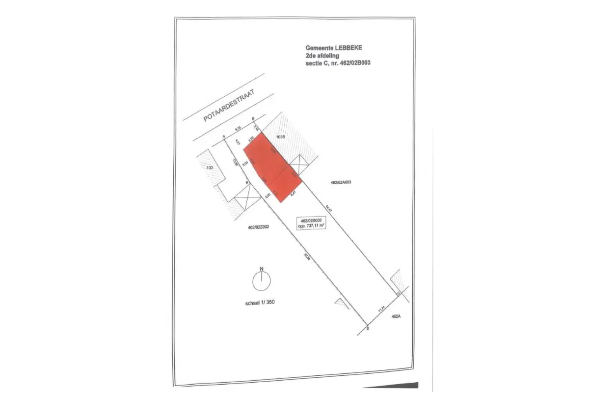 Grond te  koop in Lebbeke 9280 149000.00€  slaapkamers m² - Zoekertje 730100