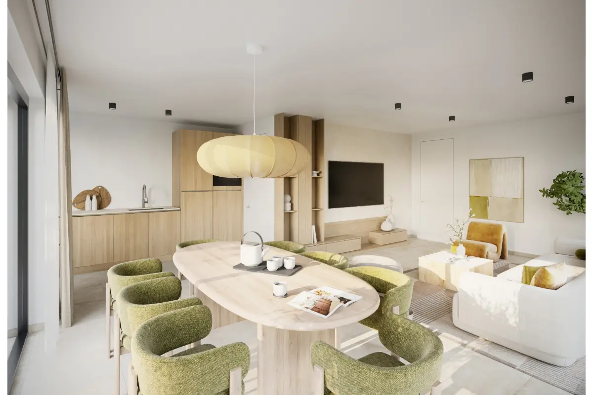 Appartement te  koop in Oostakker 9041 450000.00€ 3 slaapkamers 106.98m² - Zoekertje 731843