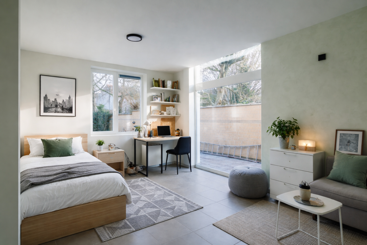 Appartement te  koop in Gent 9000 205000.00€  slaapkamers 27.38m² - Zoekertje 739162