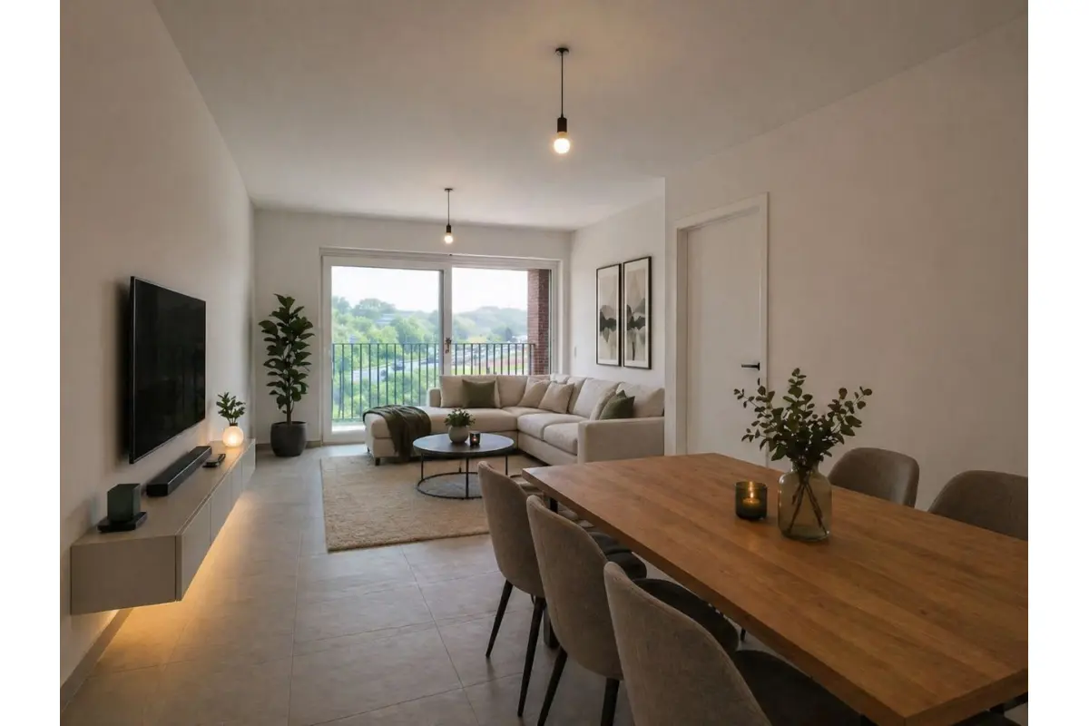 Appartement te  huur in Aalst 9300 1175.00€ 2 slaapkamers 89.00m² - Zoekertje 748248