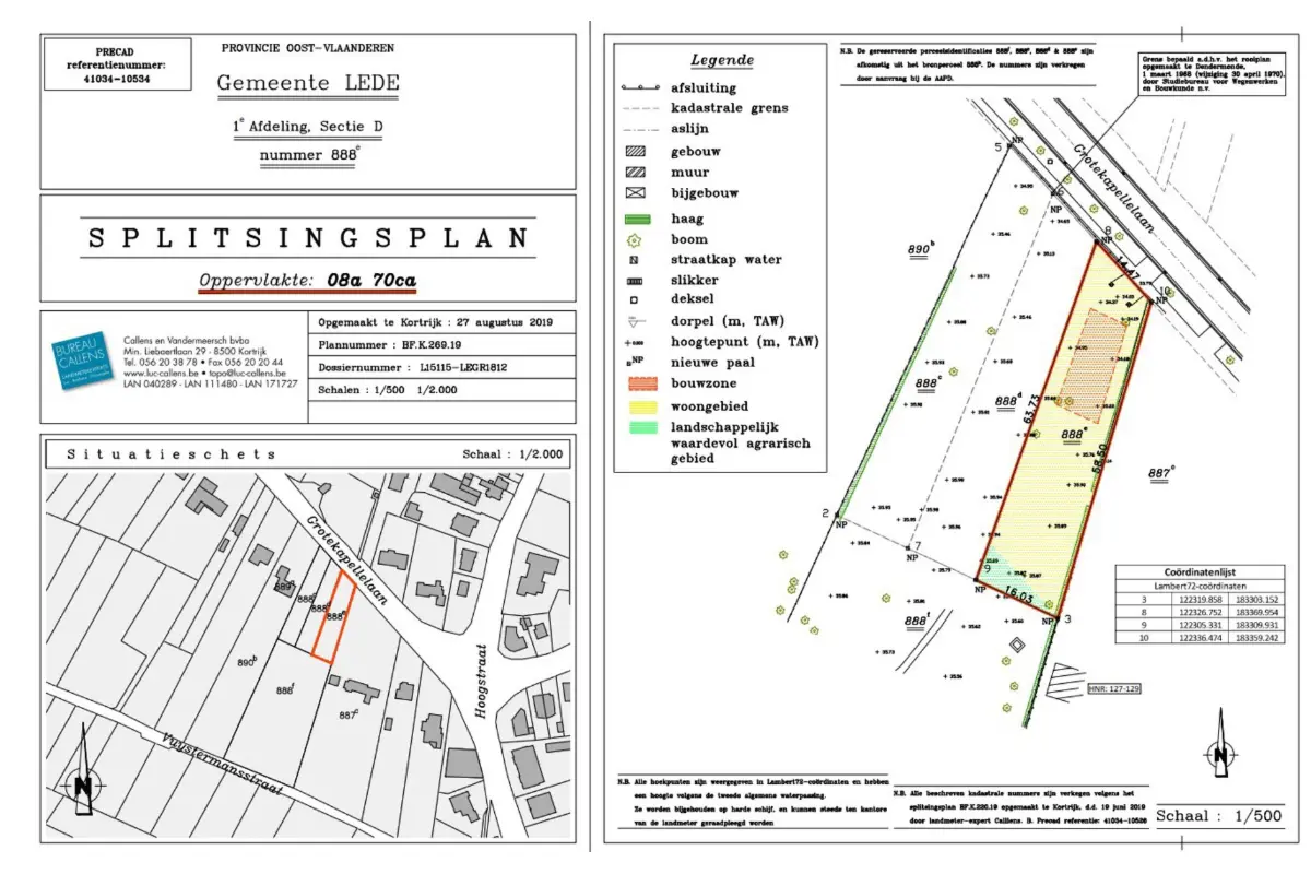 Grond te  koop in Lede 9340 289000.00€  slaapkamers m² - Zoekertje 764355