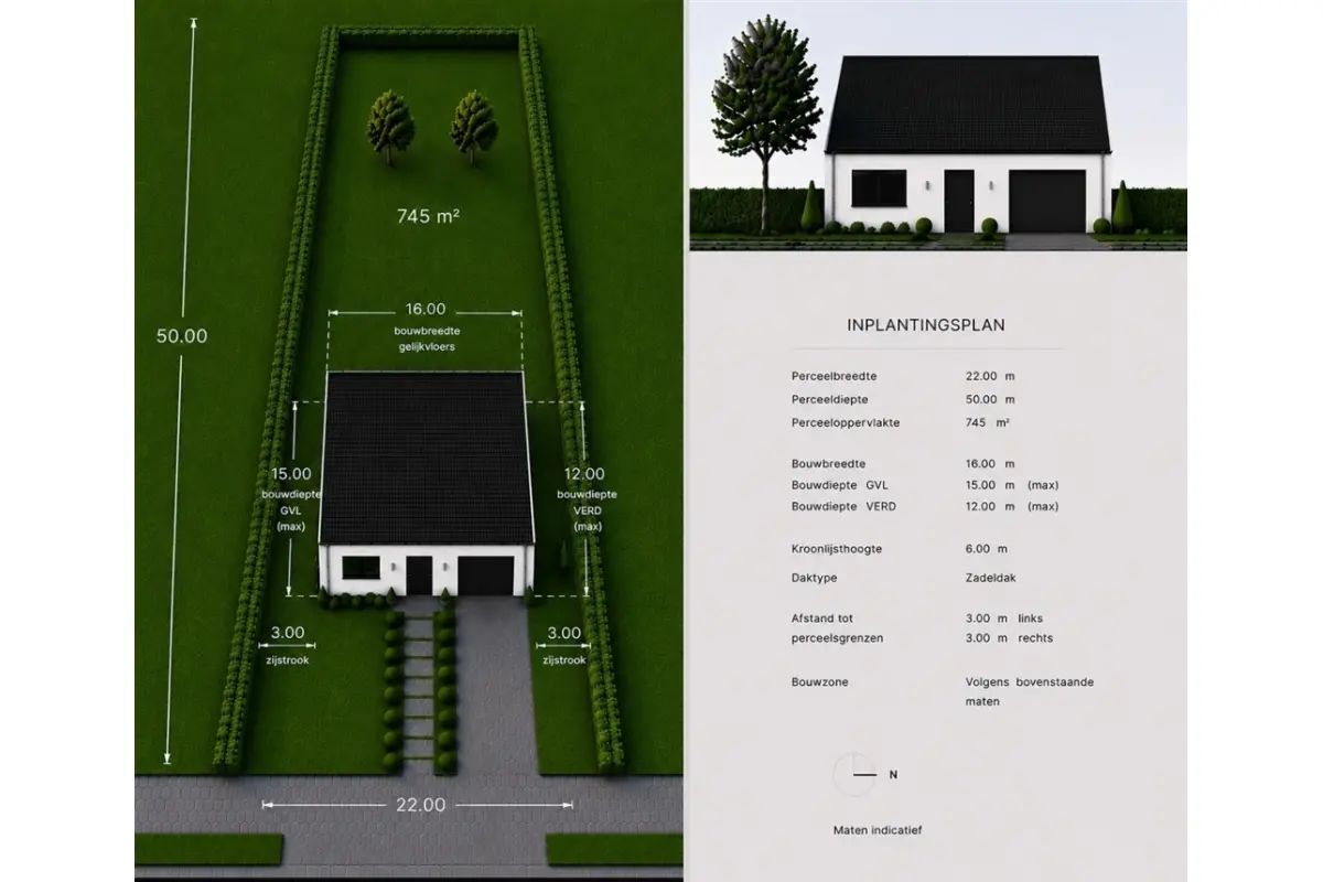 Bouwgrond te  koop in Stekene 9190 230000.00€  slaapkamers m² - Zoekertje 790228