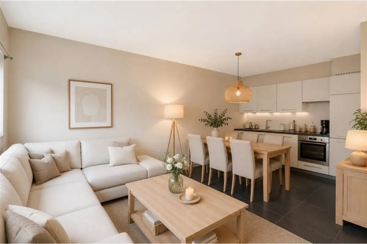 Appartement te  koop in Wachtebeke 9185 159000.00€ 1 slaapkamers 54.00m² - Zoekertje 791508