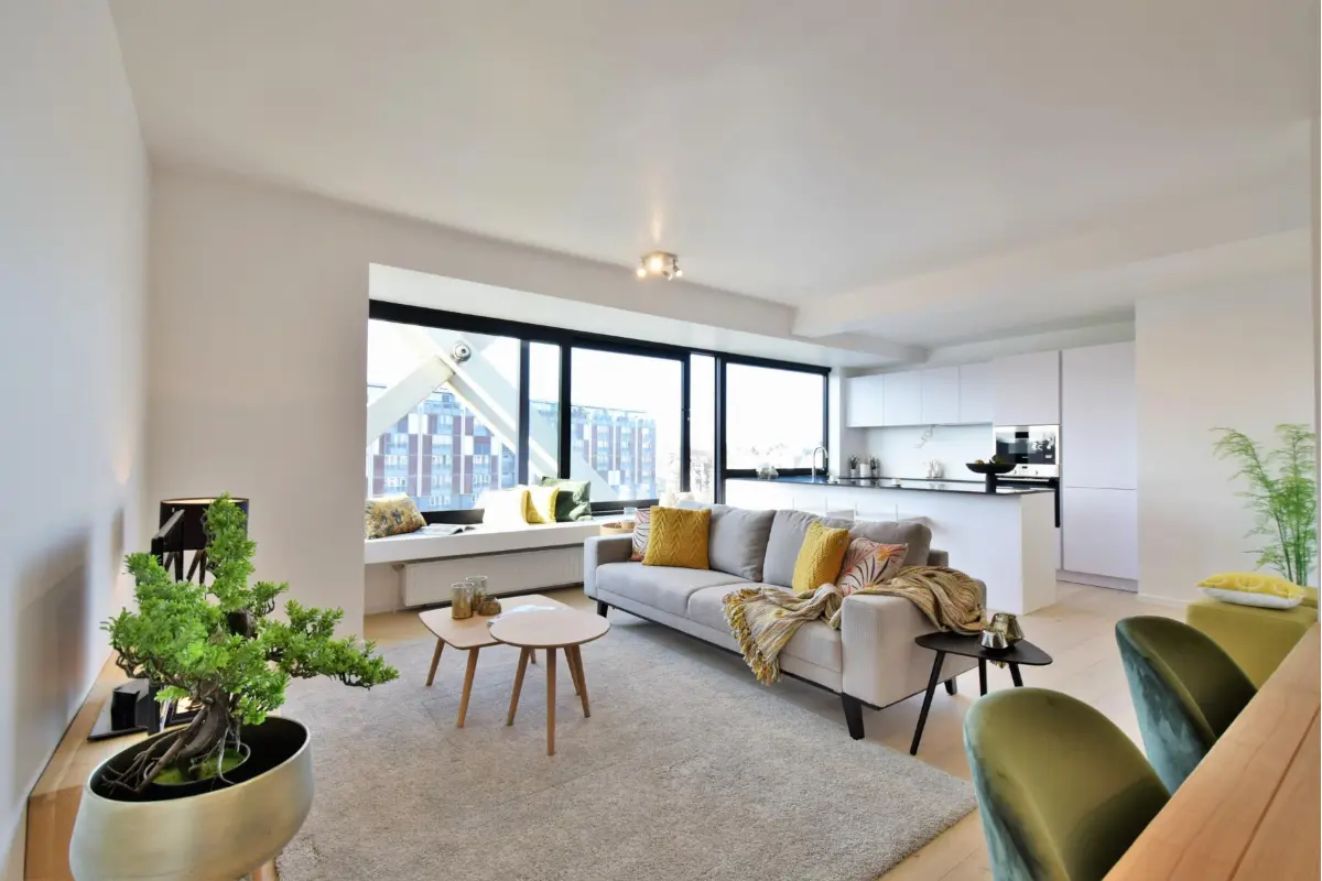 Appartement te  huur in Gent 9000 1100.00€ 2 slaapkamers 87.63m² - Zoekertje 830925